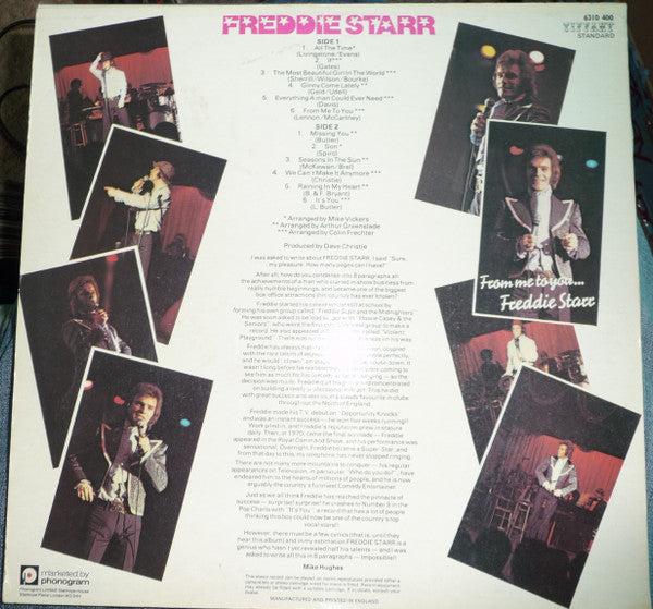 Freddie Starr : From Me To You (LP)