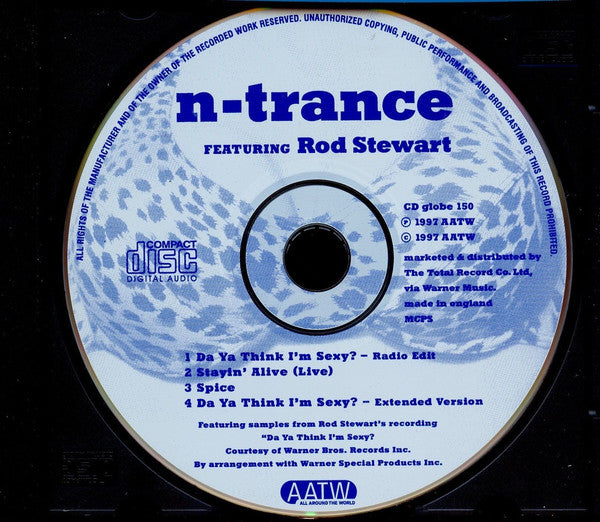 N-Trance Featuring Rod Stewart : Da Ya Think I'm Sexy? (CD, Single)