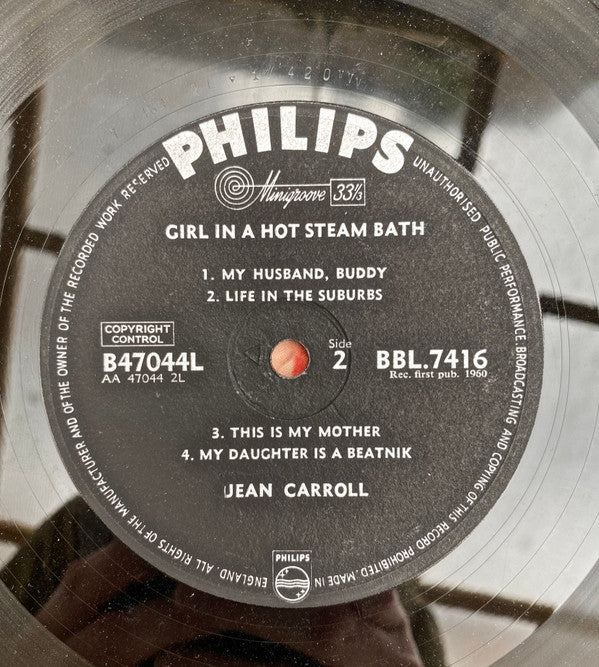 Jean Carroll : Girl In A Hot Steam Bath  (LP, Mono)