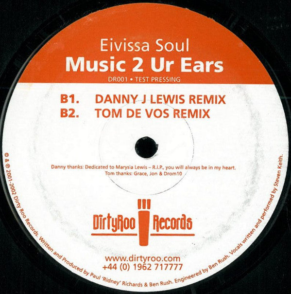 Eivissa Soul : Music 2 Ur Ears (12", TP)