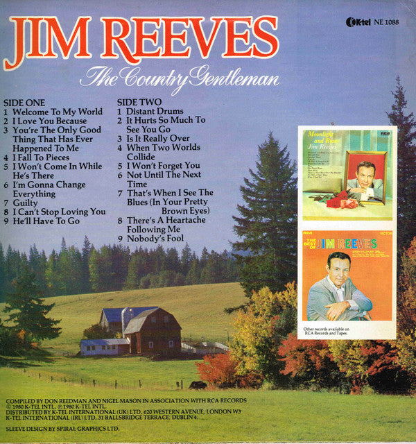 Jim Reeves : The Country Gentleman (LP, Comp)