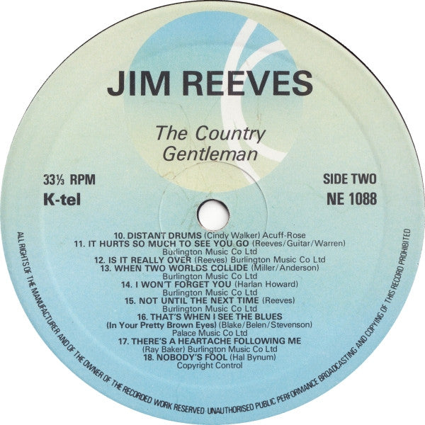 Jim Reeves : The Country Gentleman (LP, Comp)