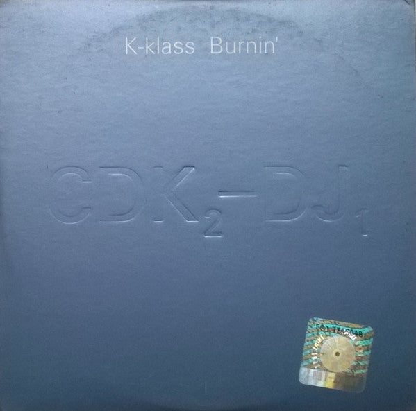 K-Klass : Burnin' (CD, Single, Promo)