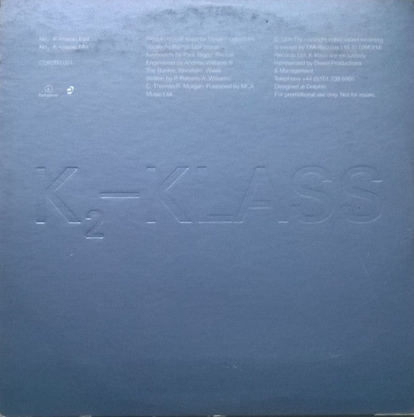 K-Klass : Burnin' (CD, Single, Promo)