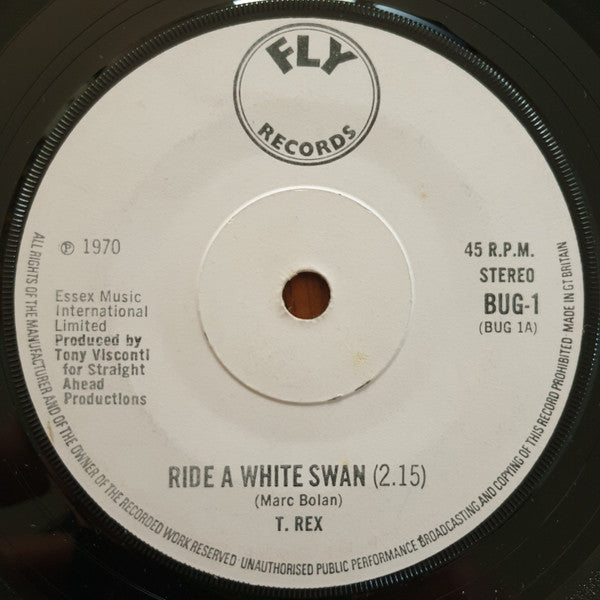 T. Rex : Ride A White Swan (7", Single, Sol)