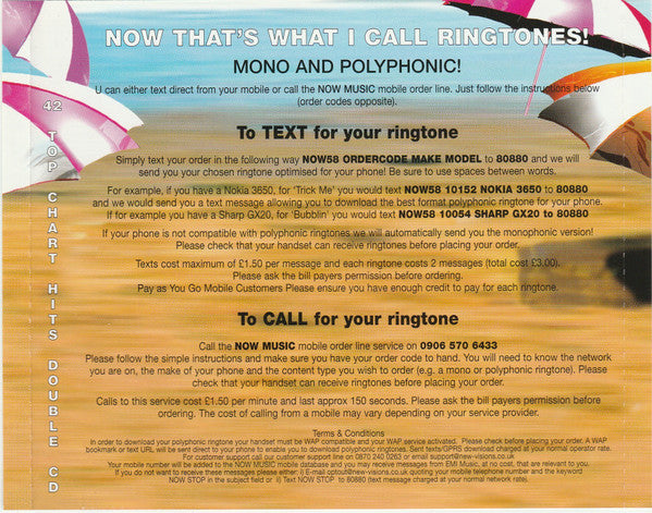 Various : Now That's What I Call Music! 58 (2xCD, Comp)