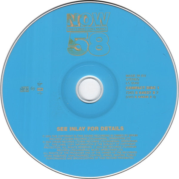 Various : Now That's What I Call Music! 58 (2xCD, Comp)