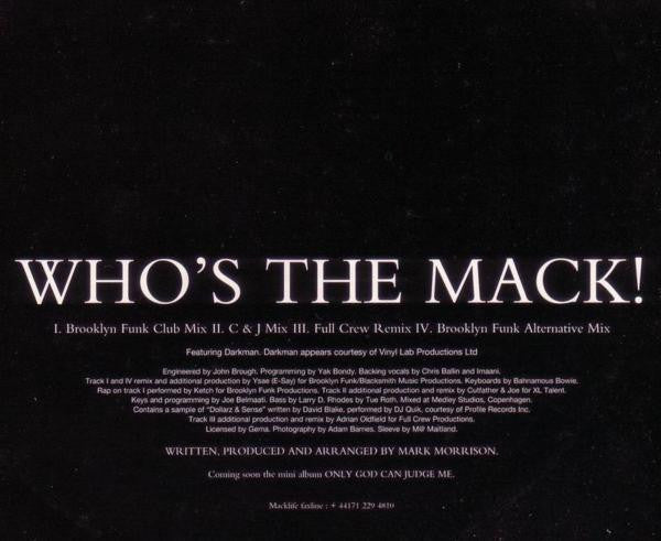 Mark Morrison : Who's The Mack (Verse 1, CD II) (CD, Single, CD2)