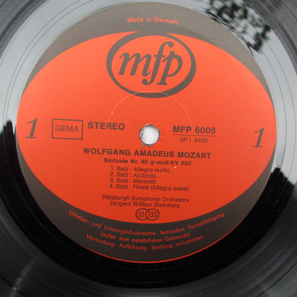 Wolfgang Amadeus Mozart, Pittsburgh Symphony Orchestra, William Steinberg : Symphony No.40 / Eine Kleine Nachtmusik (LP)