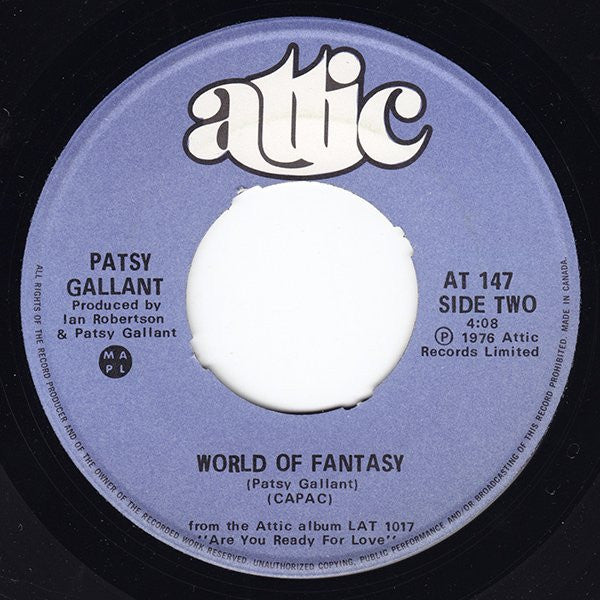 Patsy Gallant : Are You Ready For Love (7")