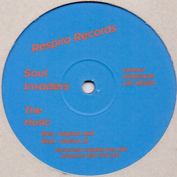 Soul Invaders : The Music (12")