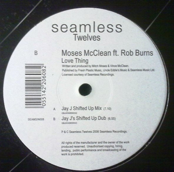 Moses McClean Ft. Rob Burns : Love Thing (12")