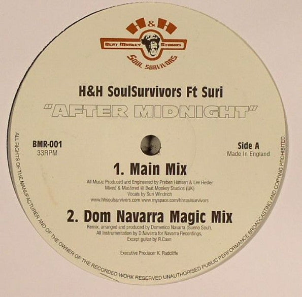 H&H SoulSurvivors Ft Suri : After Midnight (12")