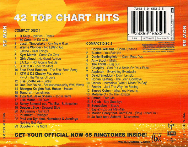 Various : Now That's What I Call Music! 55 (2xCD, Album, Comp)