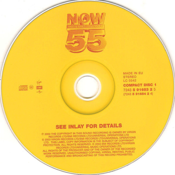 Various : Now That's What I Call Music! 55 (2xCD, Album, Comp)
