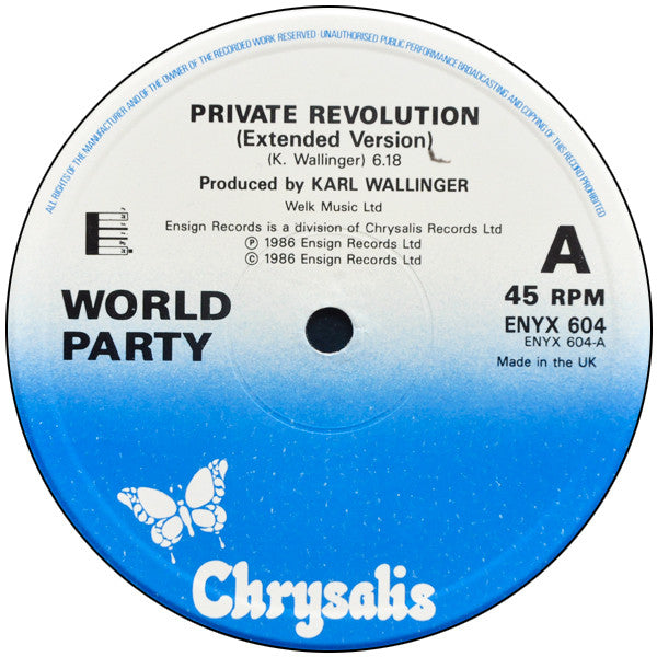 World Party : Private Revolution (12")