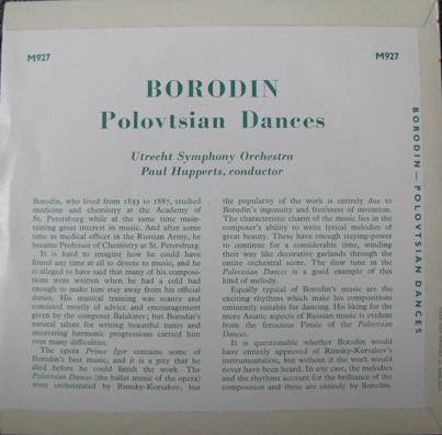 Alexander Borodin - Utrechts Stedelijk Orkest, Paul Hupperts : Polovtsian Dances (7", Mono)