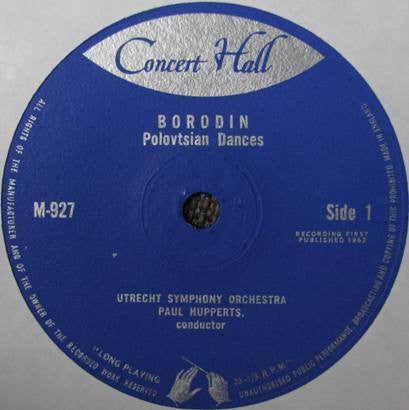 Alexander Borodin - Utrechts Stedelijk Orkest, Paul Hupperts : Polovtsian Dances (7", Mono)