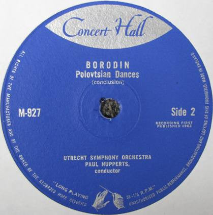 Alexander Borodin - Utrechts Stedelijk Orkest, Paul Hupperts : Polovtsian Dances (7", Mono)