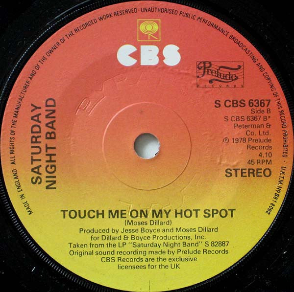 Saturday Night Band : Come On Dance, Dance (7", Single, Pyr)