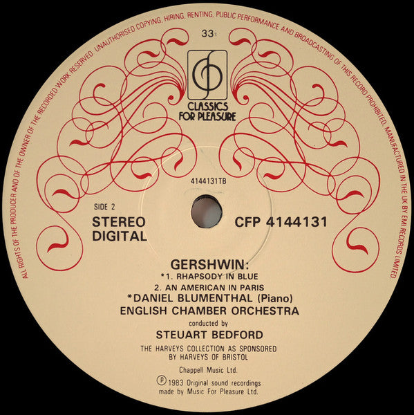 George Gershwin - Daniel Blumenthal, English Chamber Orchestra, Steuart Bedford : Rhapsody In Blue / Piano Concerto In F / An American In Paris (LP, Album)