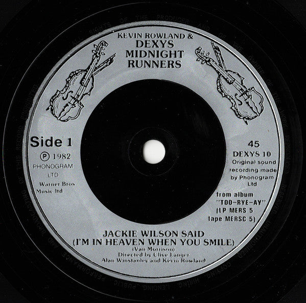 Kevin Rowland & Dexys Midnight Runners : Jackie Wilson Said (I'm In Heaven When You Smile) / Let's Make This Precious (7", Sil)