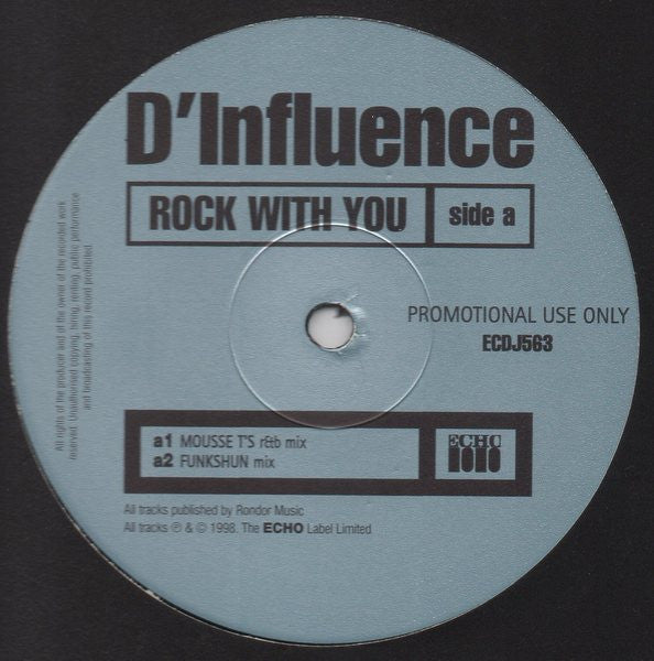 D'Influence : Rock With You (12", Promo)