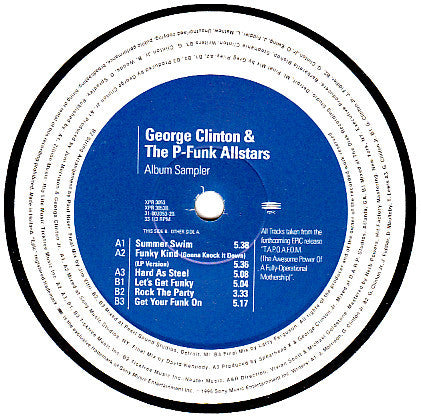 George Clinton & P-Funk All Stars : T.A.P.O.A.F.O.M. Album Sampler (12", Promo)
