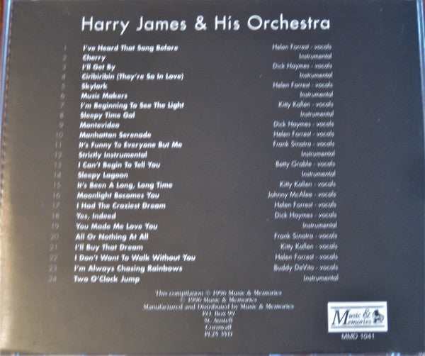 Harry James And His Orchestra : Harry James & His Orchestra (CD, Comp)