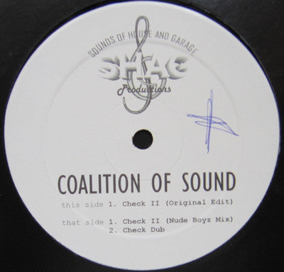 Coalition Of Sound : Check II (12")
