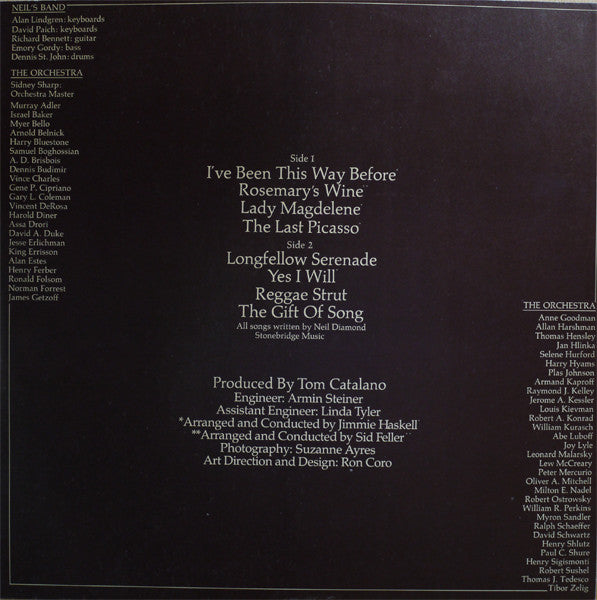 Neil Diamond : Serenade (LP, Album)