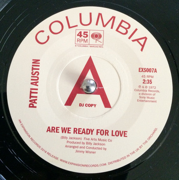 Patti Austin : Are We Ready For Love (7", Single, Ltd, Promo, RE, Bla)
