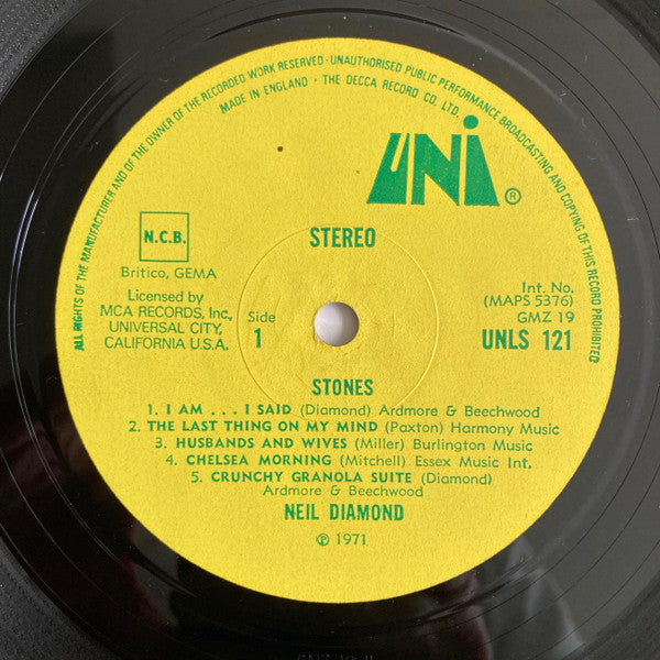 Neil Diamond : Stones (LP, Album)