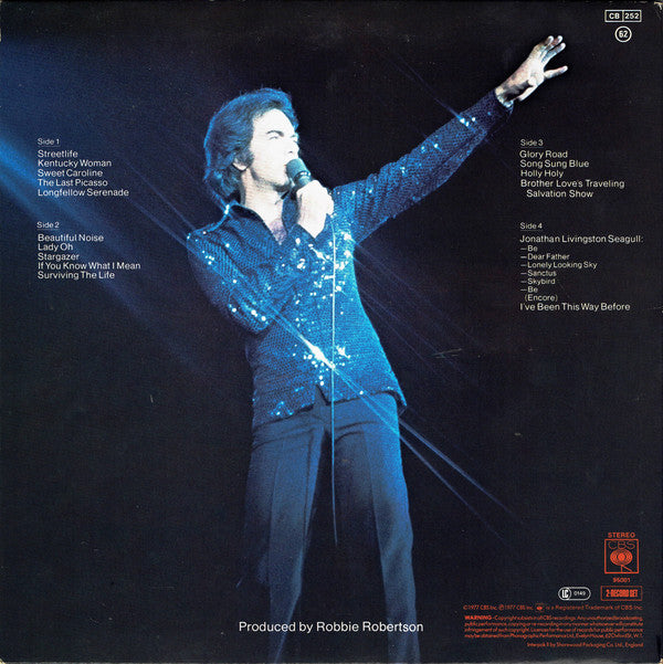 Neil Diamond : Love At The Greek (Recorded Live At The Greek Theatre, Los Angeles) (2xLP, Album, CBS)
