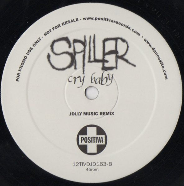 Spiller : Cry Baby (2x12", Promo)