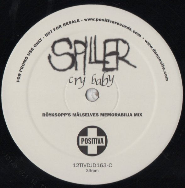 Spiller : Cry Baby (2x12", Promo)
