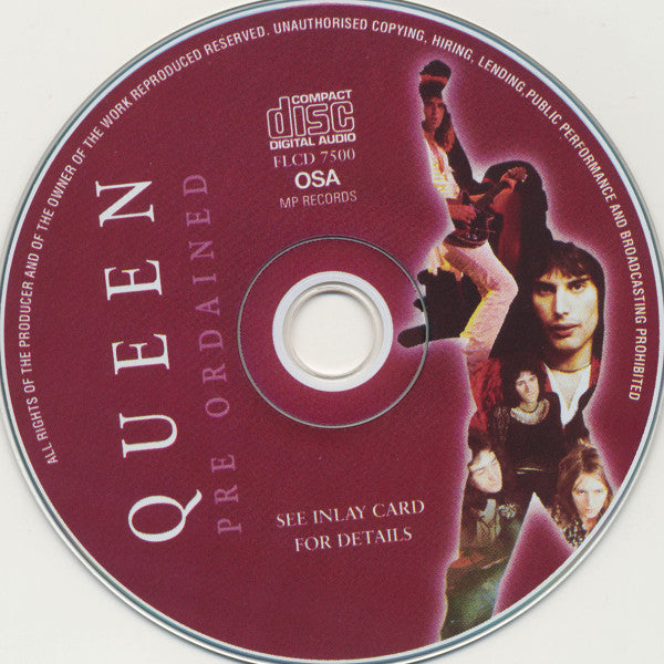 Queen : Pre Ordained (CD, Comp, Unofficial)