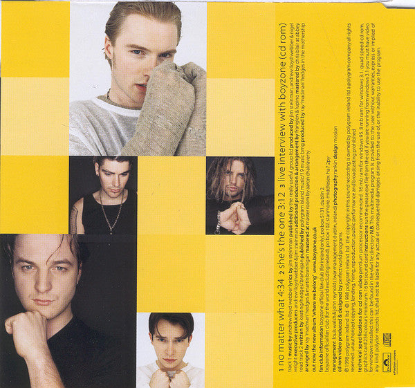 Boyzone : No Matter What (CD, Maxi, Enh, PMD)