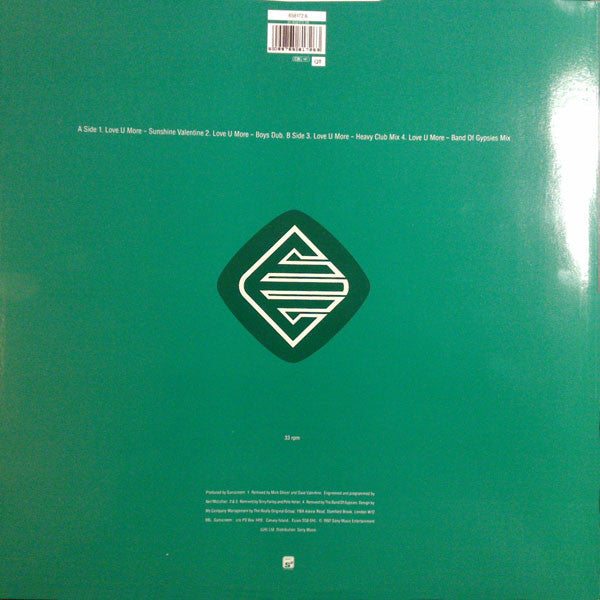 Sunscreem : Love U More (12", Single, Spe)