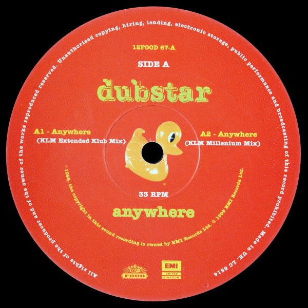 Dubstar (2) : Anywhere (12")