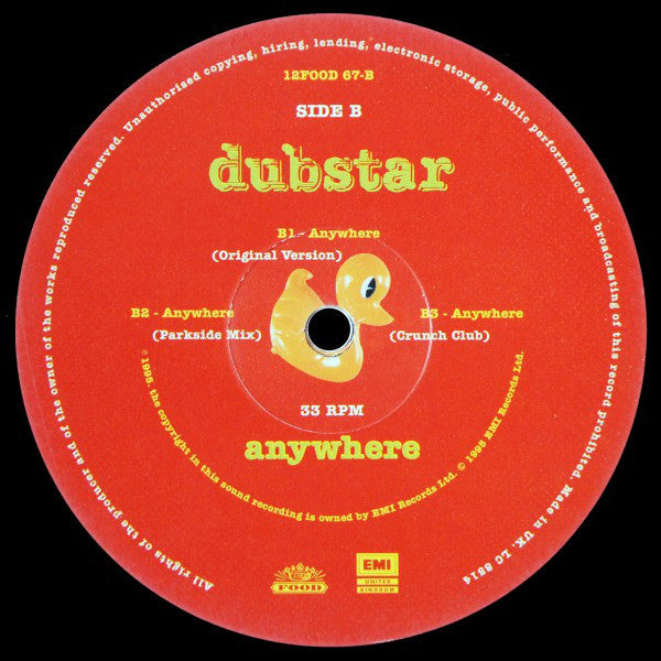 Dubstar (2) : Anywhere (12")