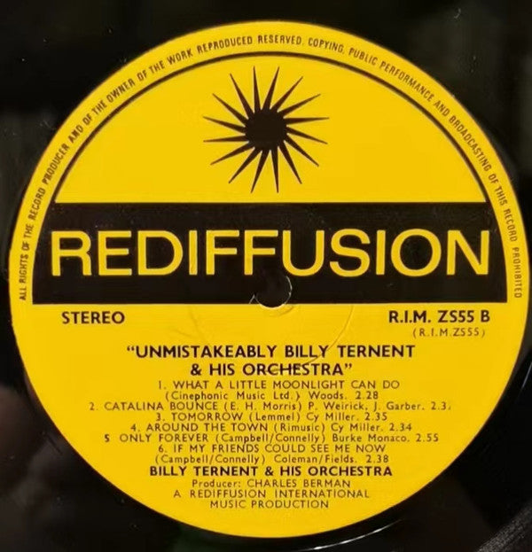 Billy Ternent & His Orchestra : Unmistakably (LP, M/Print)