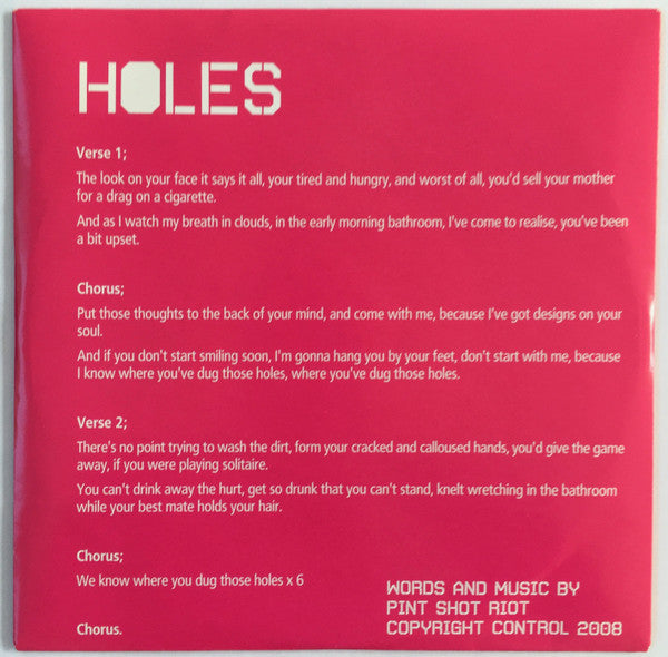 Pint Shot Riot : Holes (7", Maxi)