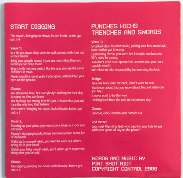 Pint Shot Riot : Holes (7", Maxi)