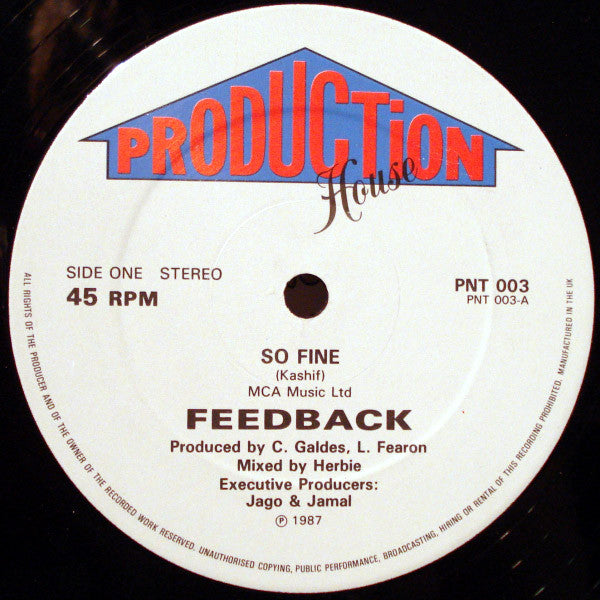 Feedback (2) : So Fine (12")