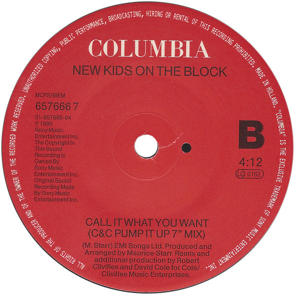 New Kids On The Block : If You Go Away (7")