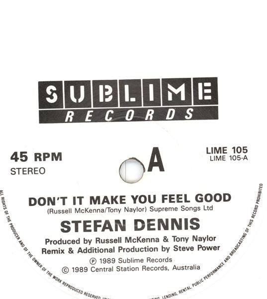 Stefan Dennis : Don't It Make You Feel Good (7", Single)