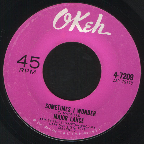 Major Lance : I'm So Lost (7")