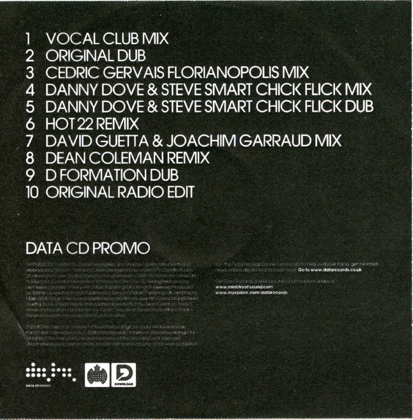 Sharam (2) Feat. Daniel Bedingfield : The One (CDr, Single, Promo)