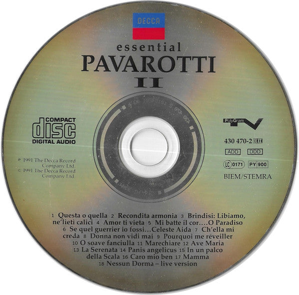 Luciano Pavarotti : Essential Pavarotti II (CD, Comp)